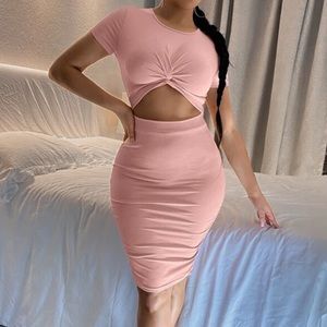 Light Pink Bodycon Dress